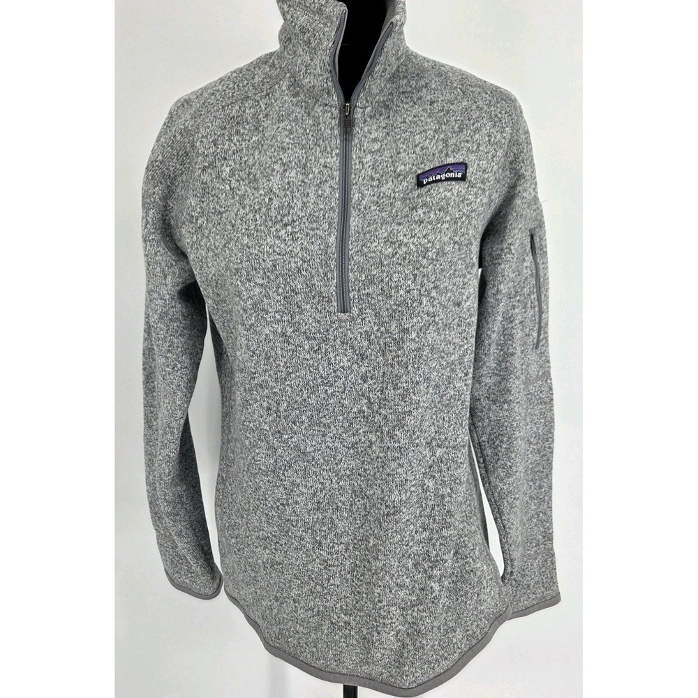 Patagonia Womens Better Sweater Large Heather Gray Vail Tag On Sleeve